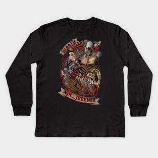 Ash necronomicon Kids Long Sleeve T-Shirt